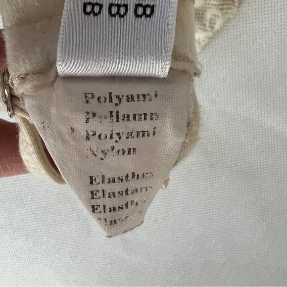 Suggest Cream Lace Floral Design Bralette Bra Nonpadded No wire Sz 32B (591) - Picture 7 of 7